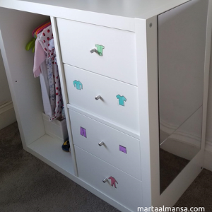 Kallax Montessori wardrobe