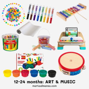 best gifts for 1 to 2 year olds art and music