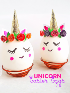 funny egg decorating ideas. unicorn easter egg