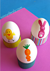 funny egg decorating ideas. fingerprint easter eggs