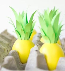 funny egg decorating ideas. pineapple easter eggs