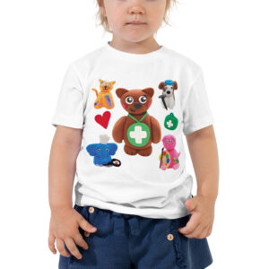 Toddler Cotton Short Sleeve – Nurse Bear and Friends