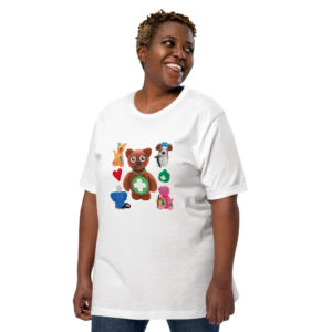 Unisex t-shirt – Nurse Bear and Friends